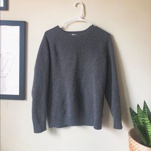 Grey warm wool sweater